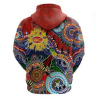 Custom NAIDOC Week 2024 Gold Coast Suns Hoodie Australia Aboriginal Dot Painting