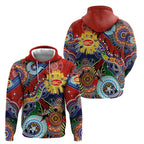 Custom NAIDOC Week 2024 Gold Coast Suns Hoodie Australia Aboriginal Dot Painting