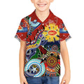 Custom NAIDOC Week 2024 Gold Coast Suns Kid Hawaiian Shirt Australia Aboriginal Dot Painting