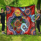 Custom NAIDOC Week 2024 Gold Coast Suns Quilt Australia Aboriginal Dot Painting