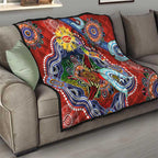 Custom NAIDOC Week 2024 Gold Coast Suns Quilt Australia Aboriginal Dot Painting