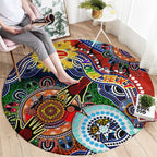 Custom NAIDOC Week 2024 Gold Coast Suns Round Carpet Australia Aboriginal Dot Painting