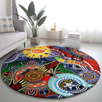 Custom NAIDOC Week 2024 Gold Coast Suns Round Carpet Australia Aboriginal Dot Painting