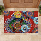 Custom NAIDOC Week 2024 Gold Coast Suns Rubber Doormat Australia Aboriginal Dot Painting