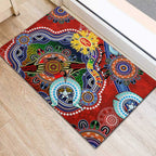 Custom NAIDOC Week 2024 Gold Coast Suns Rubber Doormat Australia Aboriginal Dot Painting