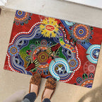 Custom NAIDOC Week 2024 Gold Coast Suns Rubber Doormat Australia Aboriginal Dot Painting