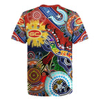 Custom NAIDOC Week 2024 Gold Coast Suns Rugby Jersey Australia Aboriginal Dot Painting