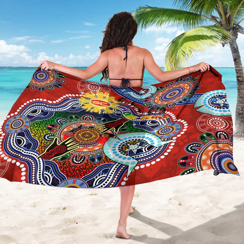 Custom NAIDOC Week 2024 Gold Coast Suns Sarong Australia Aboriginal Dot Painting