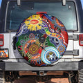 Custom NAIDOC Week 2024 Gold Coast Suns Spare Tire Cover Australia Aboriginal Dot Painting