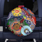 Custom NAIDOC Week 2024 Gold Coast Suns Spare Tire Cover Australia Aboriginal Dot Painting