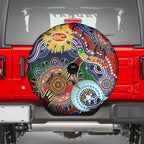 Custom NAIDOC Week 2024 Gold Coast Suns Spare Tire Cover Australia Aboriginal Dot Painting
