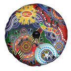 Custom NAIDOC Week 2024 Gold Coast Suns Spare Tire Cover Australia Aboriginal Dot Painting