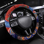 NAIDOC Week 2024 Gold Coast Suns Steering Wheel Cover Australia Aboriginal Dot Painting