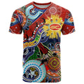 Custom NAIDOC Week 2024 Gold Coast Suns T Shirt Australia Aboriginal Dot Painting