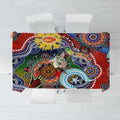 Custom NAIDOC Week 2024 Gold Coast Suns Tablecloth Australia Aboriginal Dot Painting