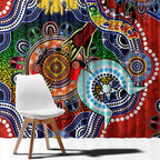 Custom NAIDOC Week 2024 Gold Coast Suns Window Curtain Australia Aboriginal Dot Painting