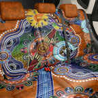 Custom NAIDOC Week 2024 GWS Giants Back Car Seat Cover Australia Aboriginal Dot Painting