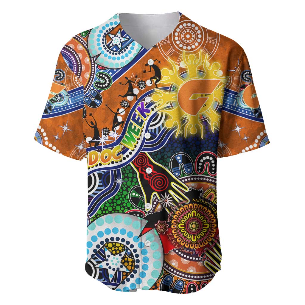 Custom NAIDOC Week 2024 GWS Giants Baseball Jersey Australia Aboriginal Dot Painting