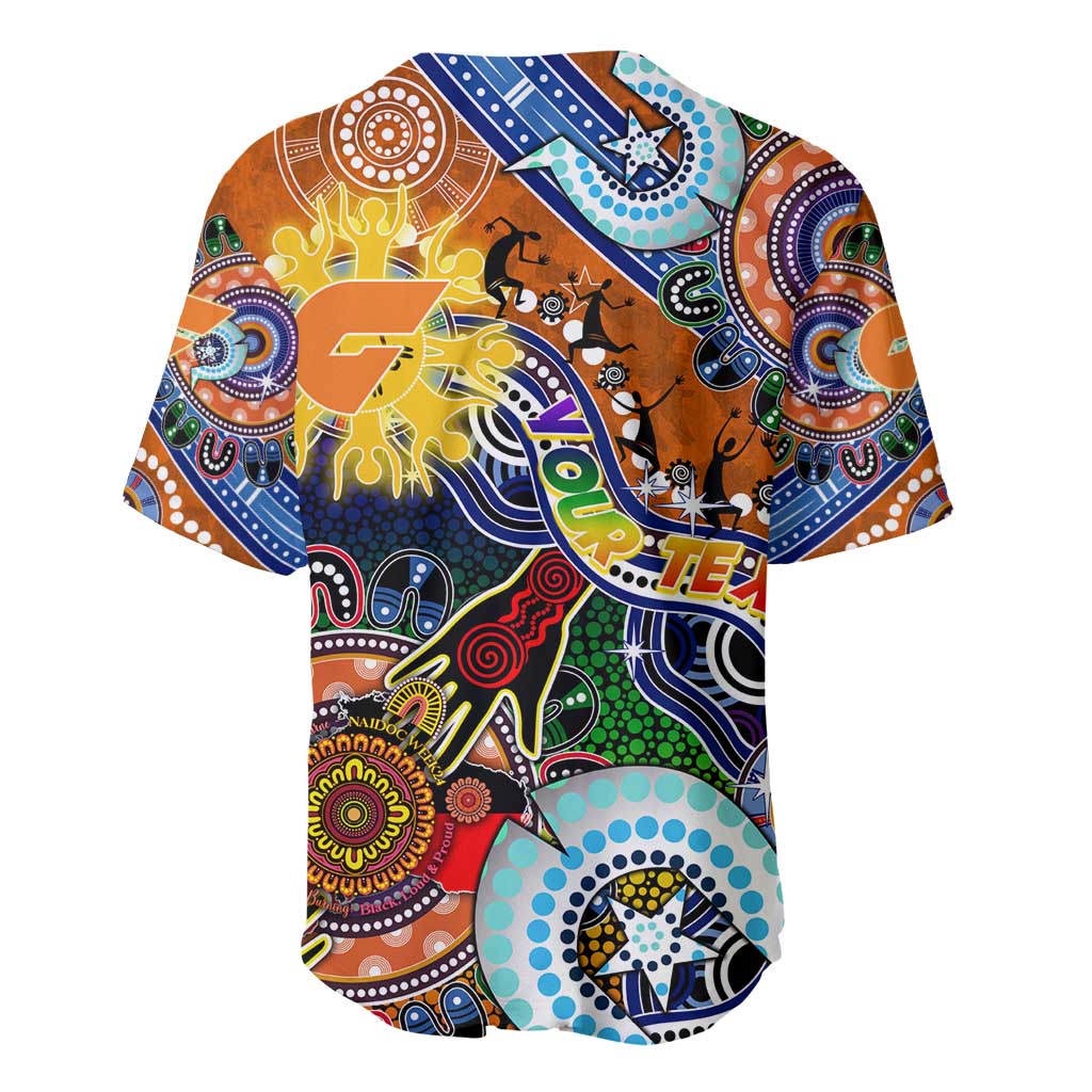 Custom NAIDOC Week 2024 GWS Giants Baseball Jersey Australia Aboriginal Dot Painting