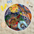 Custom NAIDOC Week 2024 GWS Giants Beach Blanket Australia Aboriginal Dot Painting