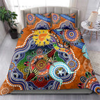 Custom NAIDOC Week 2024 GWS Giants Bedding Set Australia Aboriginal Dot Painting