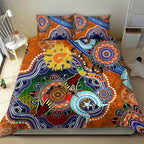Custom NAIDOC Week 2024 GWS Giants Bedding Set Australia Aboriginal Dot Painting