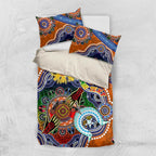 Custom NAIDOC Week 2024 GWS Giants Bedding Set Australia Aboriginal Dot Painting