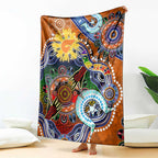 Custom NAIDOC Week 2024 GWS Giants Blanket Australia Aboriginal Dot Painting