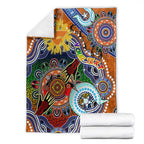 Custom NAIDOC Week 2024 GWS Giants Blanket Australia Aboriginal Dot Painting