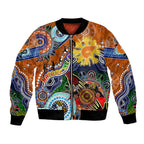 Custom NAIDOC Week 2024 GWS Giants Bomber Jacket Australia Aboriginal Dot Painting