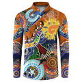 Custom NAIDOC Week 2024 GWS Giants Button Sweatshirt Australia Aboriginal Dot Painting