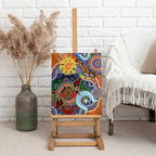 Custom NAIDOC Week 2024 GWS Giants Canvas Wall Art Australia Aboriginal Dot Painting