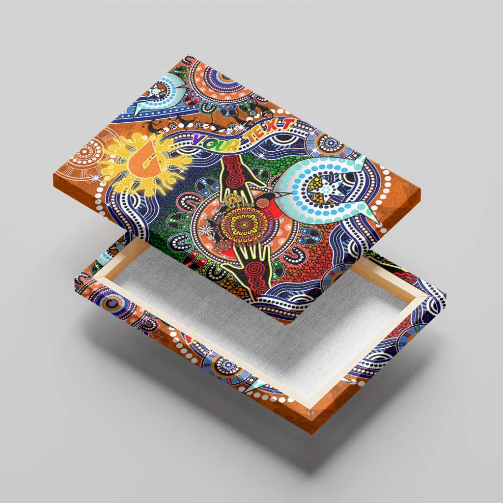 Custom NAIDOC Week 2024 GWS Giants Canvas Wall Art Australia Aboriginal Dot Painting