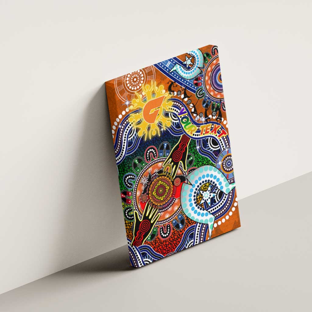 Custom NAIDOC Week 2024 GWS Giants Canvas Wall Art Australia Aboriginal Dot Painting