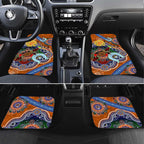 Custom NAIDOC Week 2024 GWS Giants Car Mats Australia Aboriginal Dot Painting