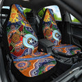 Custom NAIDOC Week 2024 GWS Giants Car Seat Cover Australia Aboriginal Dot Painting