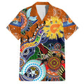 Custom NAIDOC Week 2024 GWS Giants Family Matching Off Shoulder Maxi Dress and Hawaiian Shirt Australia Aboriginal Dot Painting