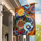 Custom NAIDOC Week 2024 GWS Giants Garden Flag Australia Aboriginal Dot Painting