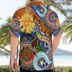 Custom NAIDOC Week 2024 GWS Giants Hawaiian Shirt Australia Aboriginal Dot Painting