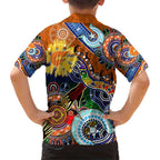 Custom NAIDOC Week 2024 GWS Giants Hawaiian Shirt Australia Aboriginal Dot Painting