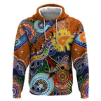 Custom NAIDOC Week 2024 GWS Giants Hoodie Australia Aboriginal Dot Painting