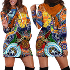 Custom NAIDOC Week 2024 GWS Giants Hoodie Dress Australia Aboriginal Dot Painting