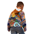Custom NAIDOC Week 2024 GWS Giants Kid Hoodie Australia Aboriginal Dot Painting