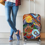 Custom NAIDOC Week 2024 GWS Giants Luggage Cover Australia Aboriginal Dot Painting