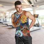 Custom NAIDOC Week 2024 GWS Giants Men Tank Top Australia Aboriginal Dot Painting