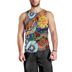 Custom NAIDOC Week 2024 GWS Giants Men Tank Top Australia Aboriginal Dot Painting