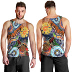 Custom NAIDOC Week 2024 GWS Giants Men Tank Top Australia Aboriginal Dot Painting