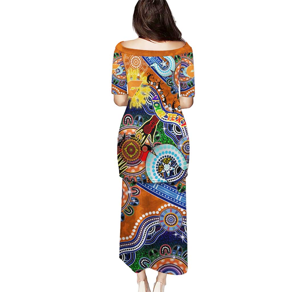 Custom NAIDOC Week 2024 GWS Giants Puletasi Australia Aboriginal Dot Painting