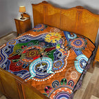 Custom NAIDOC Week 2024 GWS Giants Quilt Australia Aboriginal Dot Painting
