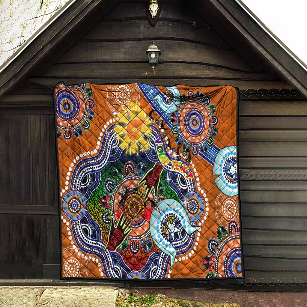 Custom NAIDOC Week 2024 GWS Giants Quilt Australia Aboriginal Dot Painting